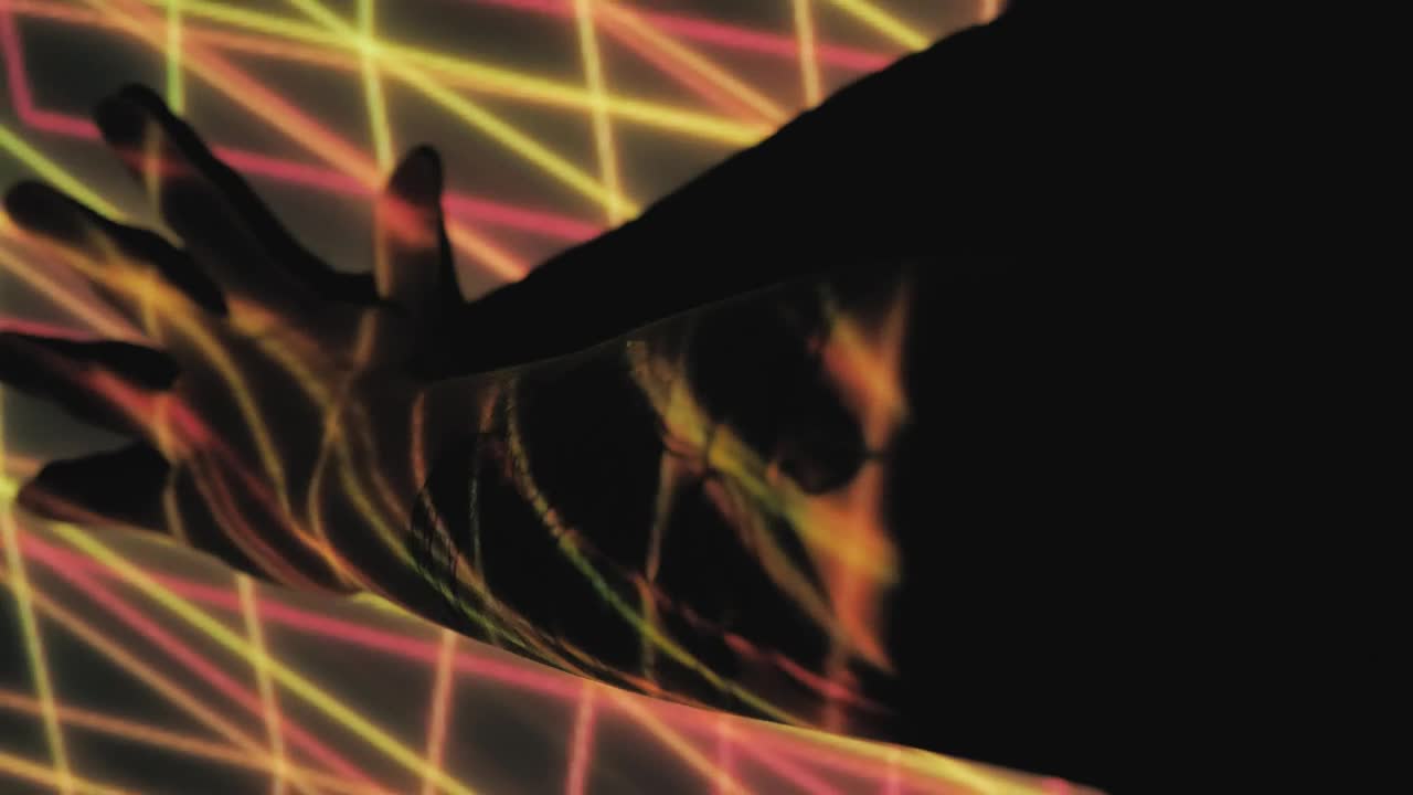 Stock Video Arm Of A Person With An Image Projected On It Live Wallpaper For PC