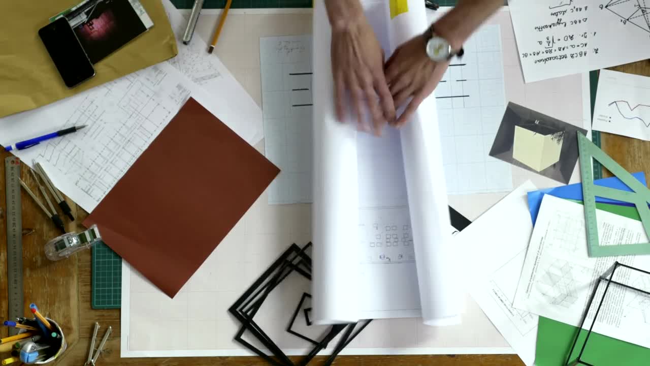 Stock Video Architecture Team Checking The Blueprints Live Wallpaper For PC