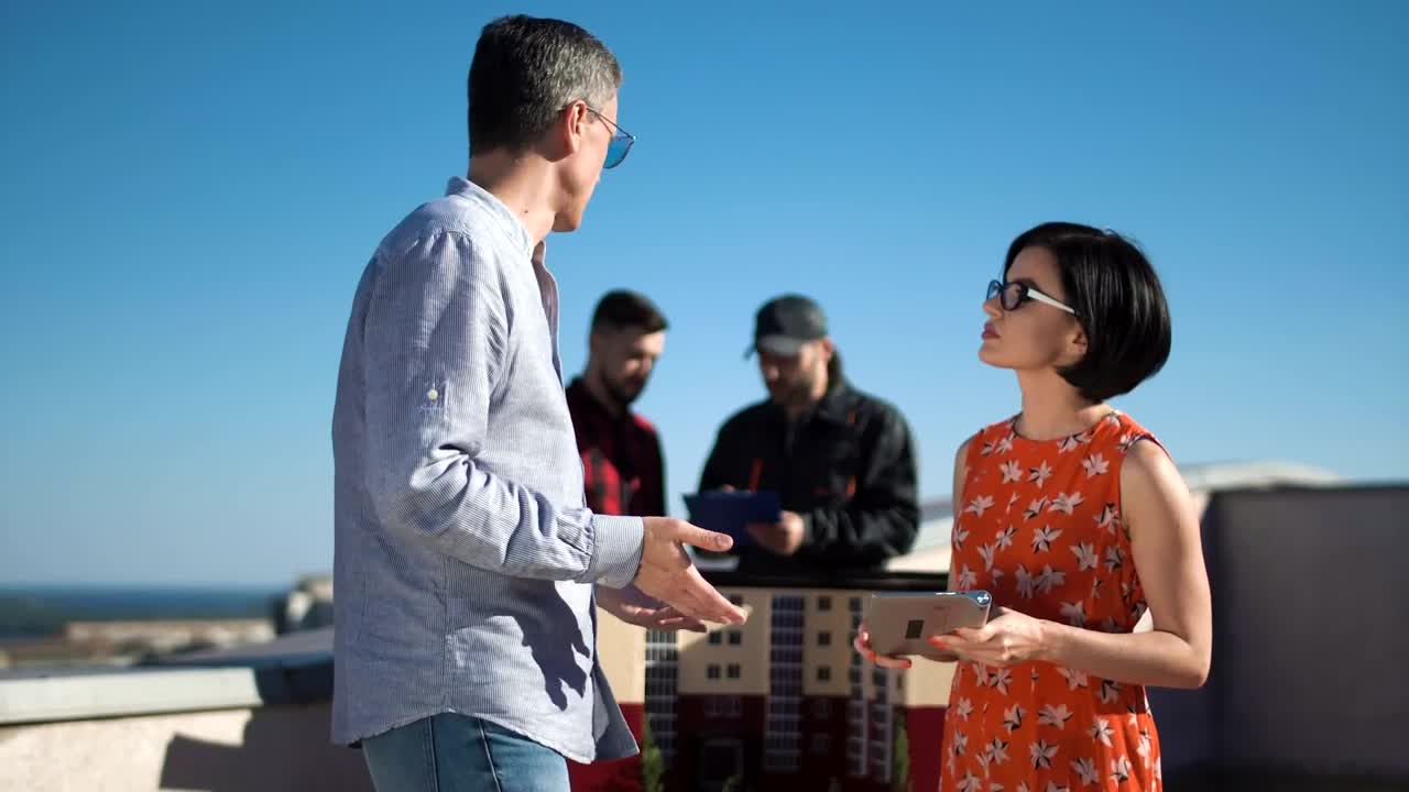 Stock Video Architects Discuss And Then Shake Hands Live Wallpaper For PC