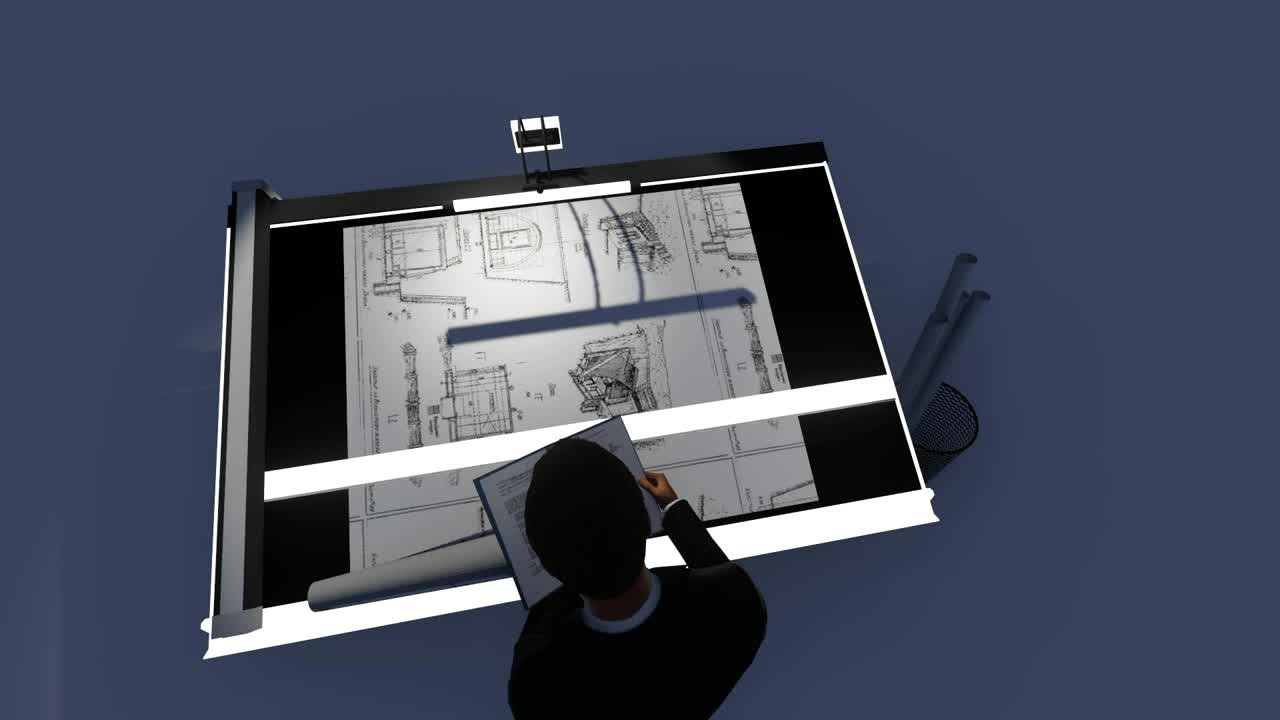 Stock Video Architect Working On A Project d Render Live Wallpaper For PC