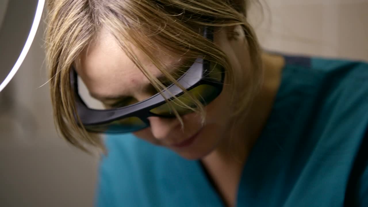 Stock Video Applying Laser Skin Treatment Live Wallpaper For PC