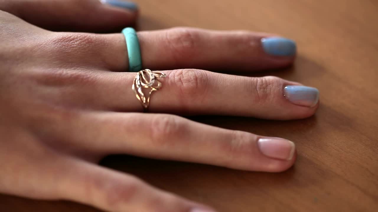 Stock Video Applying Blue Nail Polish To A Woman Hand Live Wallpaper For PC