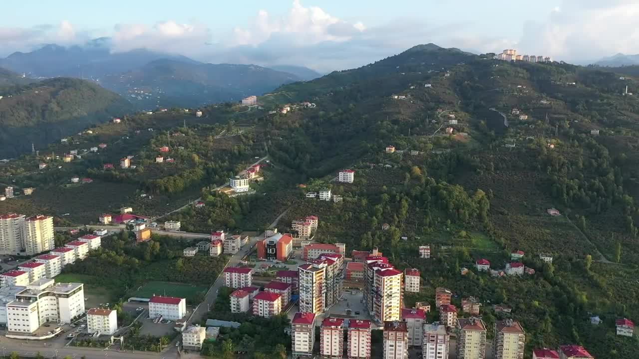 Stock Video Apartment Buildings Below A Mountain Live Wallpaper For PC