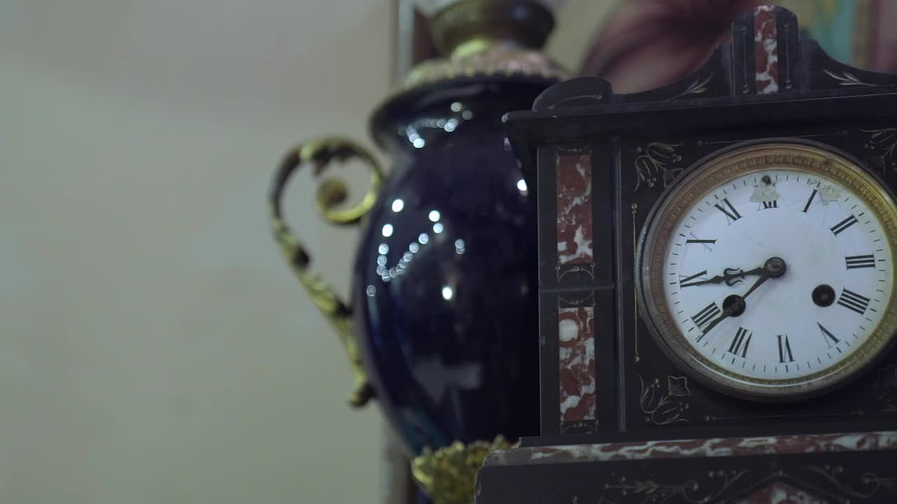 Stock Video Antique Clock Against The Wall Live Wallpaper For PC