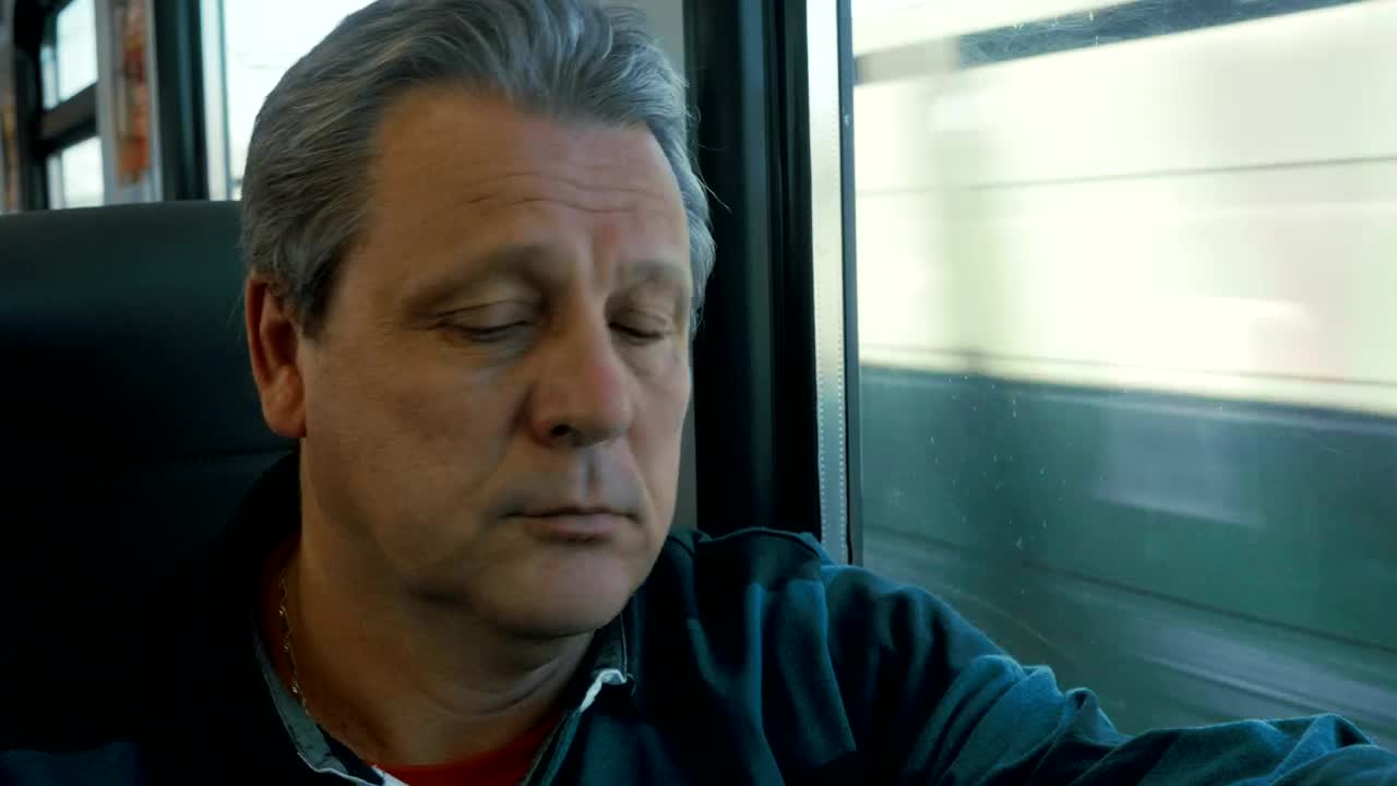 Stock Video Answering His Phone On A Train Live Wallpaper For PC