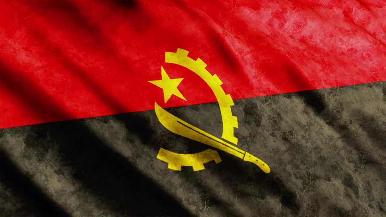 Stock Video Angola Flag Moving By The Wind Live Wallpaper For PC
