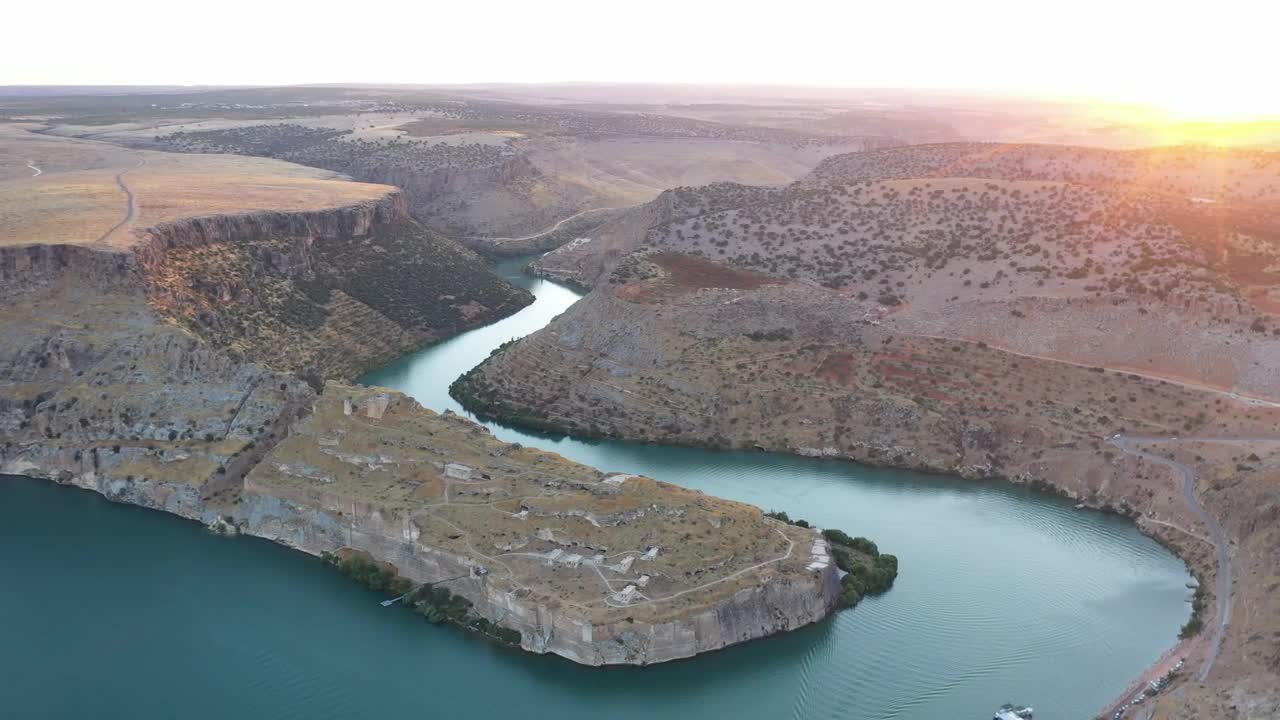 Stock Video Ancient Town Along A Winding River Live Wallpaper For PC