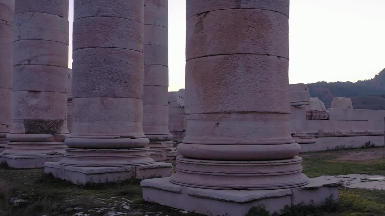 Stock Video Ancient Ruins Below A Mountain Live Wallpaper For PC