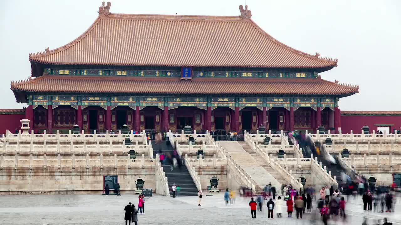 Stock Video Ancient Chinese Building And Hordes Of Tourist Live Wallpaper For PC