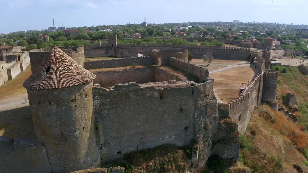 Stock Video Ancient Castle From High In The Air Live Wallpaper For PC