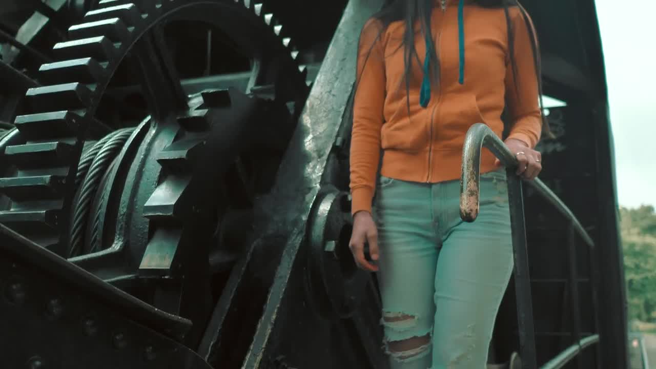 Stock Video An Urban Trendy Woman On A Train Wagon Live Wallpaper For PC