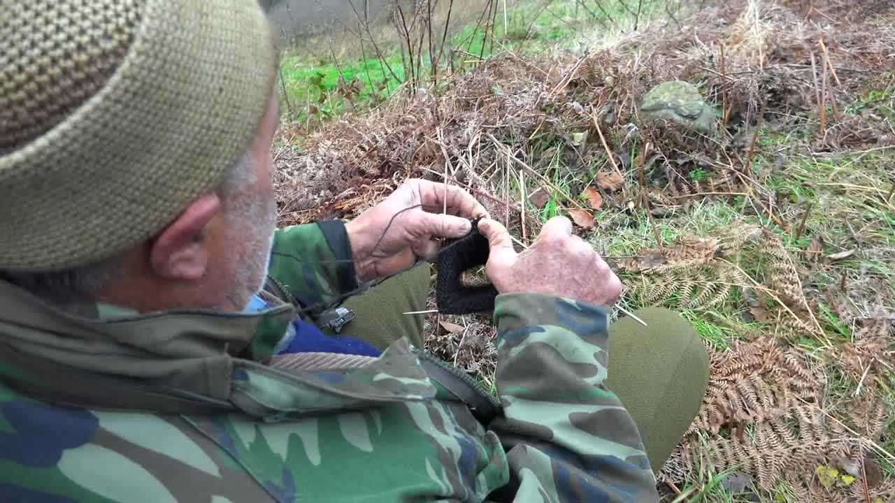 Stock Video An Old Man Is Knitting Live Wallpaper For PC