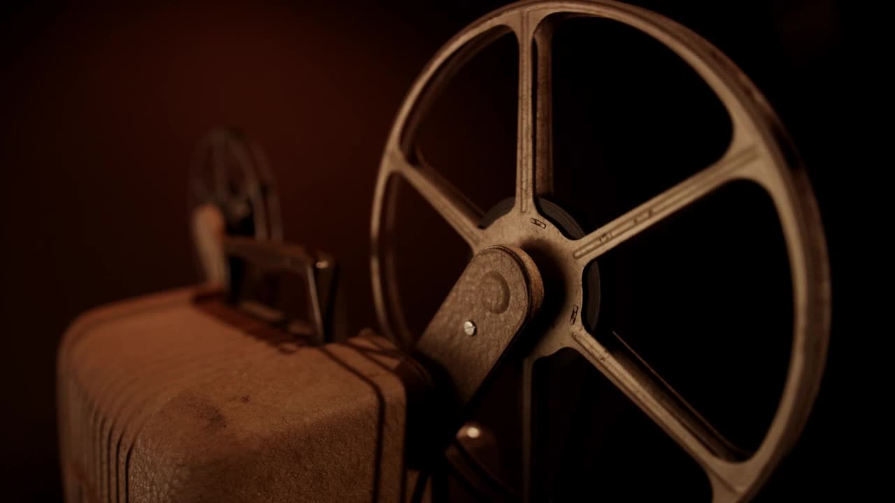 Stock Video An Old Film Device Spinning Live Wallpaper For PC