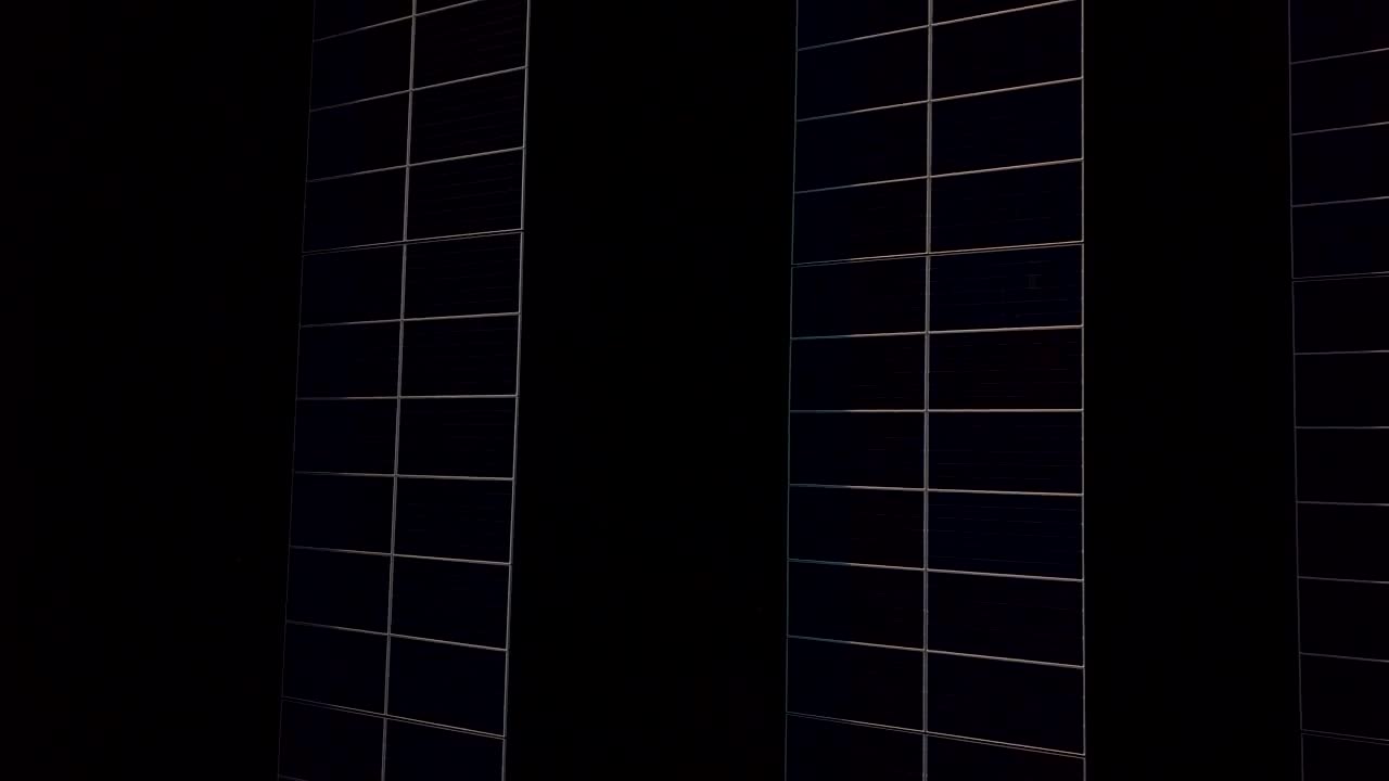 Stock Video An Industrial Solar Plant Panels In The Sunset Live Wallpaper For PC