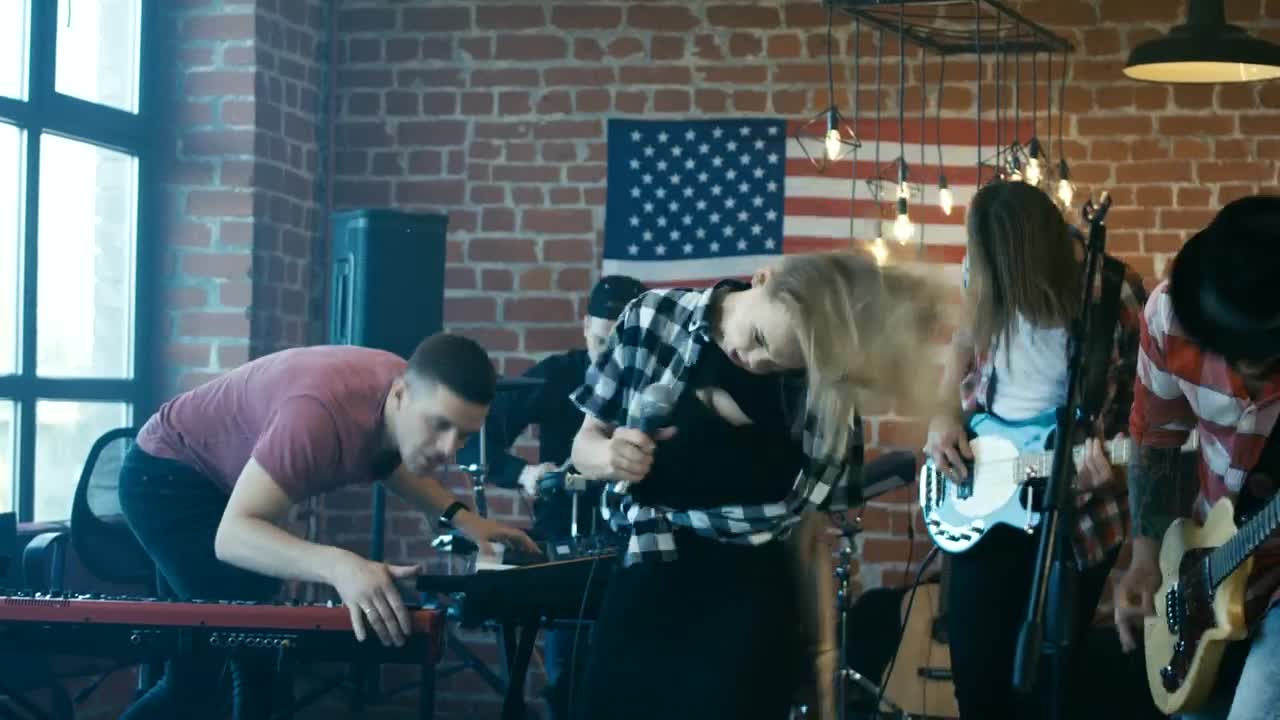 Stock Video An Energetic Band Performing Live Wallpaper For PC