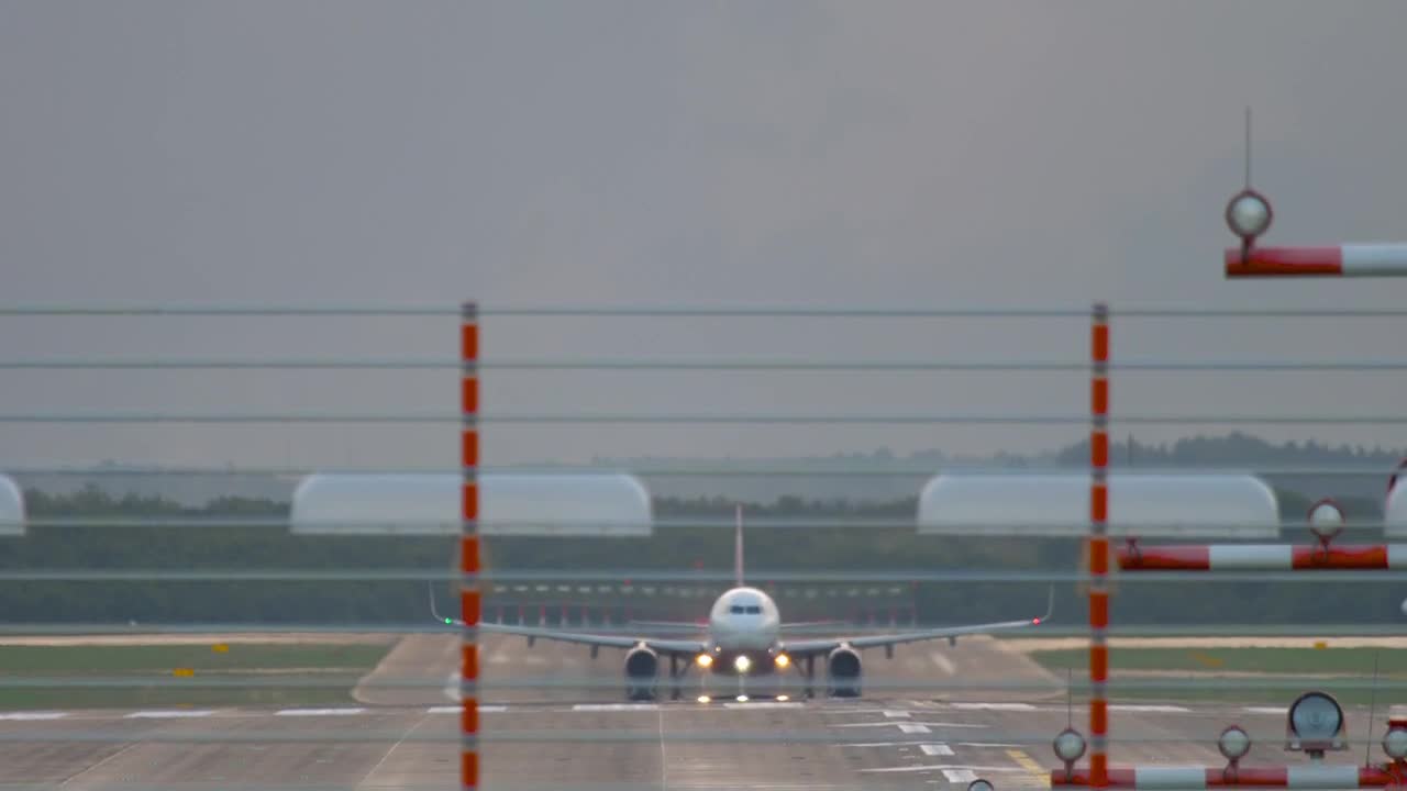 Stock Video An Airplane Takes Off In The Airport Live Wallpaper For PC