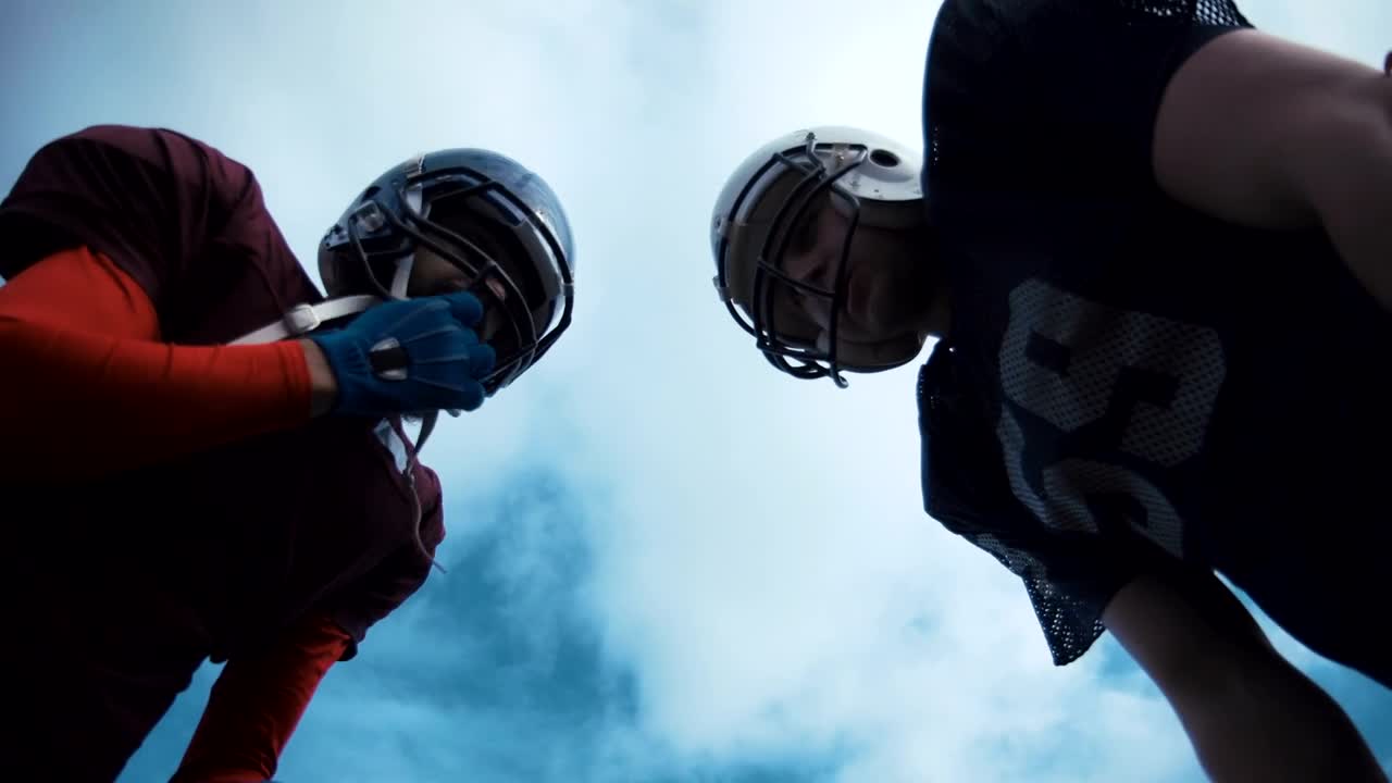 Stock Video American Football Players Discussing Tactics Live Wallpaper For PC