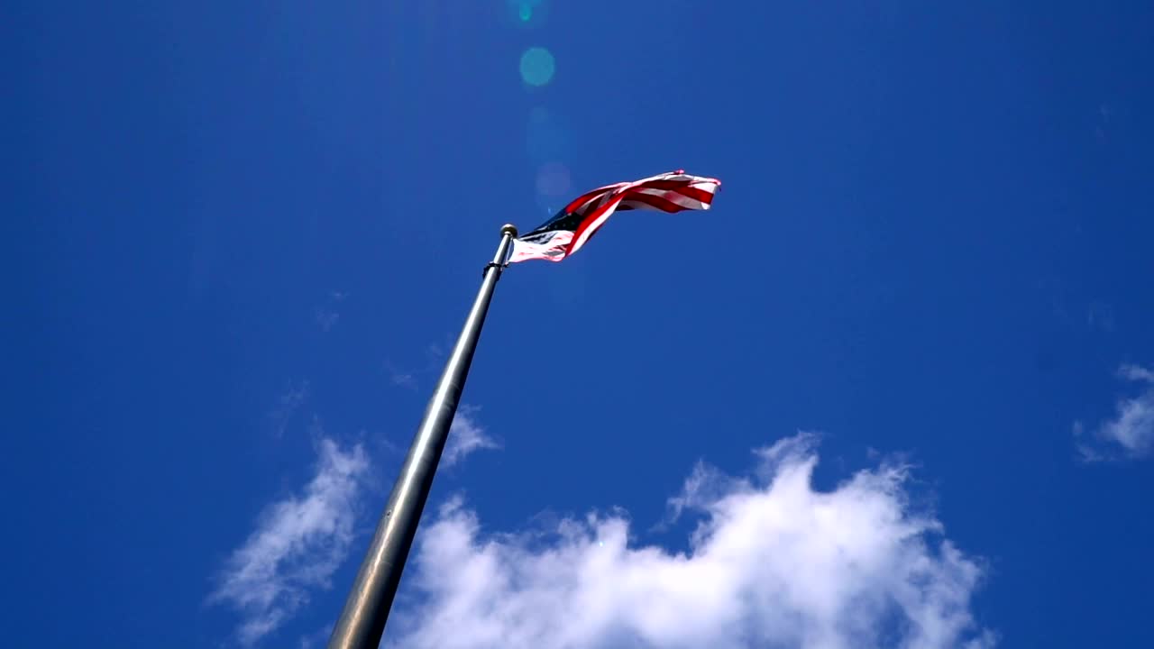 Stock Video American Flag Flying On A Hot Day Live Wallpaper For PC