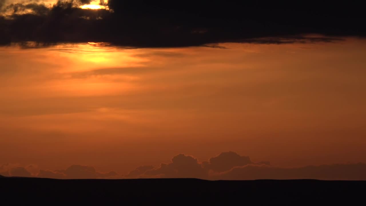 Stock Video Amazing Red Sunset On The Horizon Live Wallpaper For PC