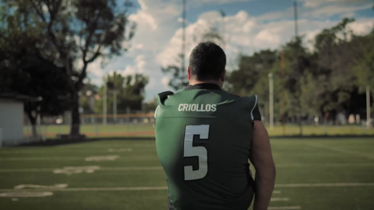 Stock Video Amateur Football Player On The Field Live Wallpaper For PC