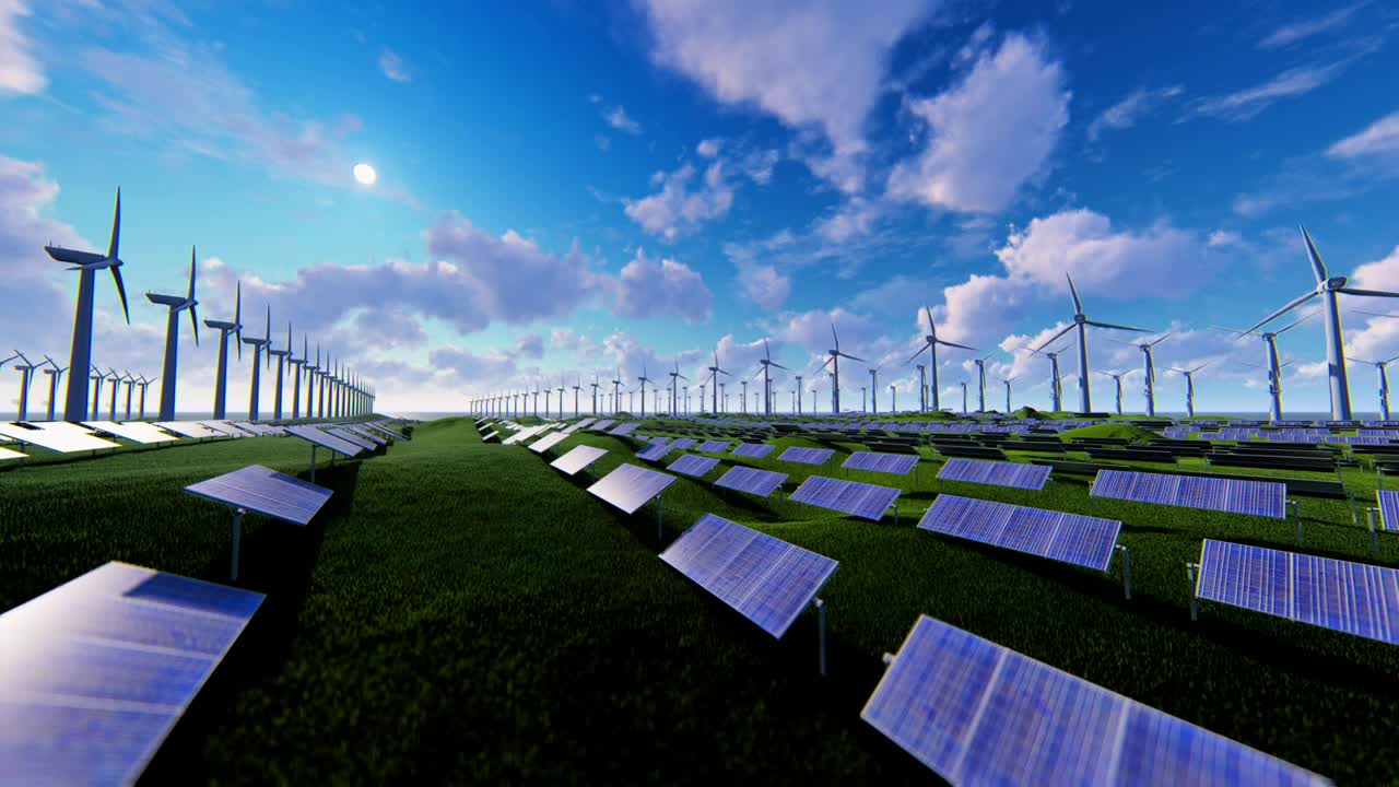 Stock Video Alternative Renewable Energy Generation Field Live Wallpaper For PC