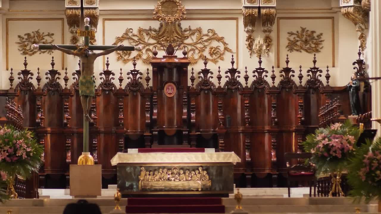 Stock Video Altar The Front Of The Interior Of A Church Detailed Live Wallpaper For PC