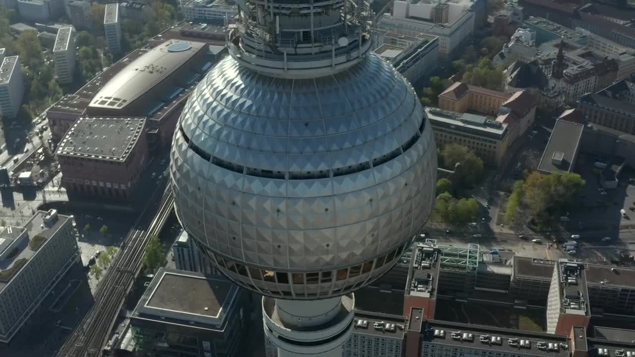 Stock Video Alexanderplatz Tv Tower Aerial High View Live Wallpaper For PC