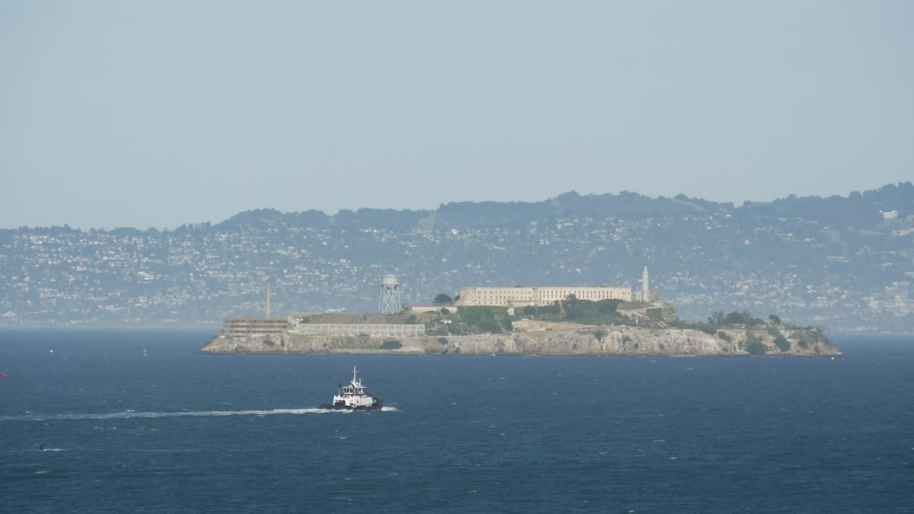 Stock Video Alcatraz Prison Seen From Afar Live Wallpaper For PC