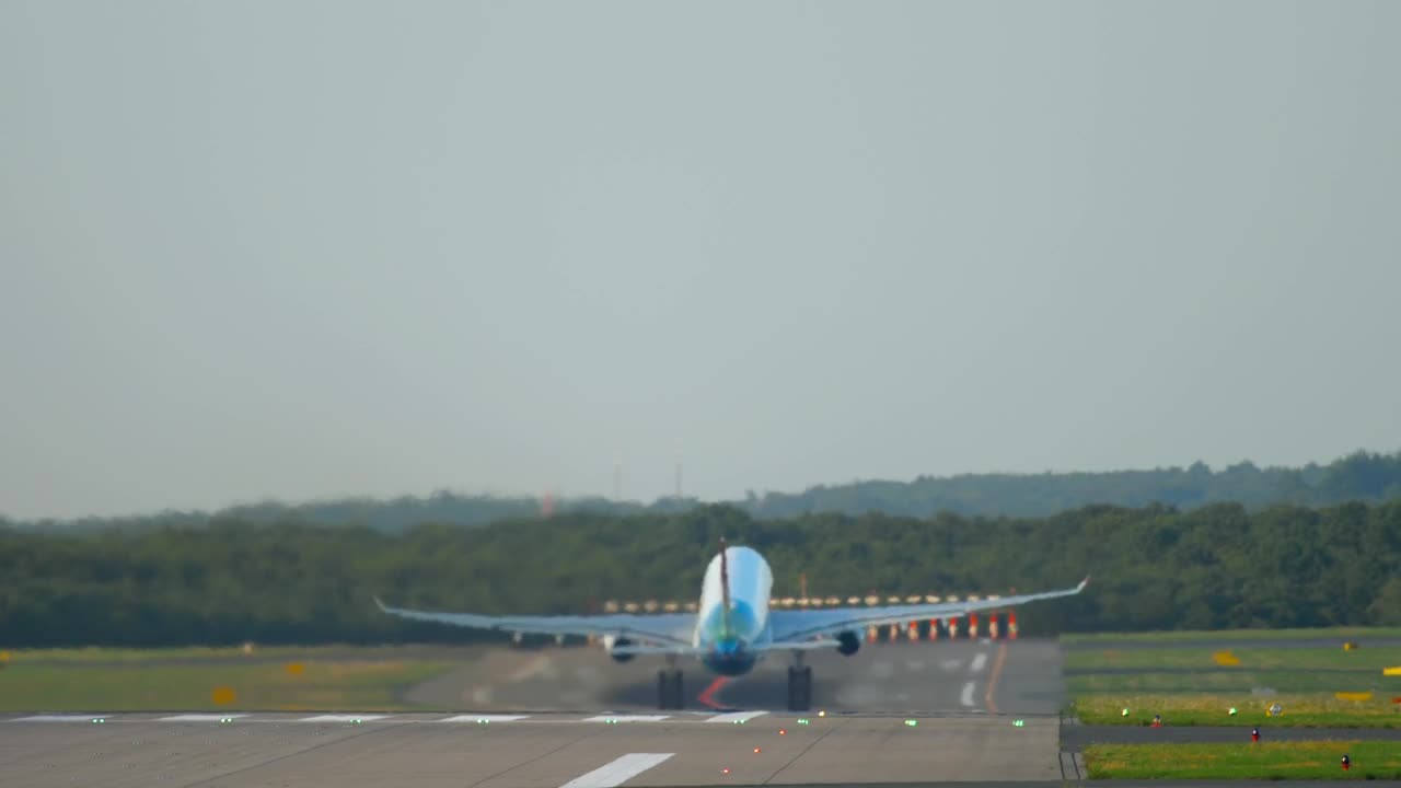 Stock Video Airplane Taking Off The Airport Track Live Wallpaper For PC