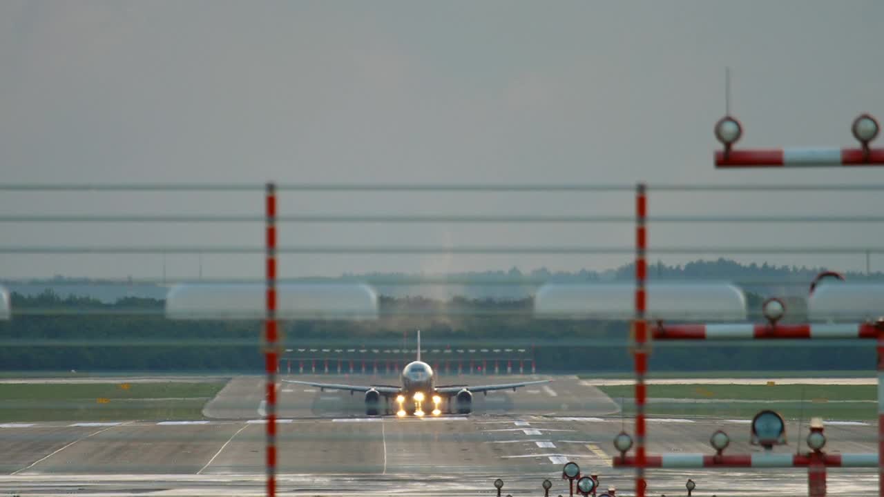 Stock Video Airplane Taking Off In Slow Motion Live Wallpaper For PC