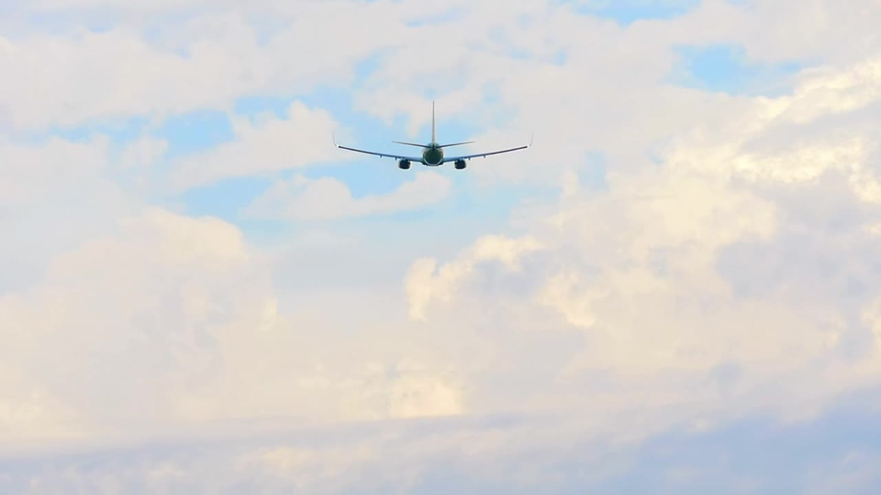Stock Video Airplane In The Distance Flying Live Wallpaper For PC