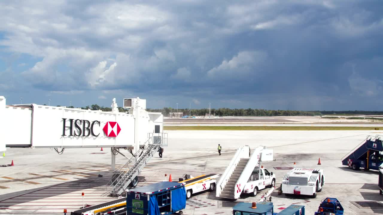 Stock Video Airplane Arriving At Air Terminal Live Wallpaper For PC