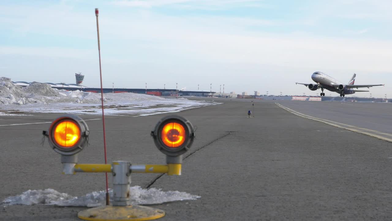 Stock Video Aircraft Taking Off In Slow Motion Live Wallpaper For PC