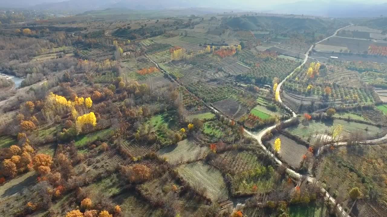 Stock Video Agricultural Fields In The Autumn Season Live Wallpaper For PC