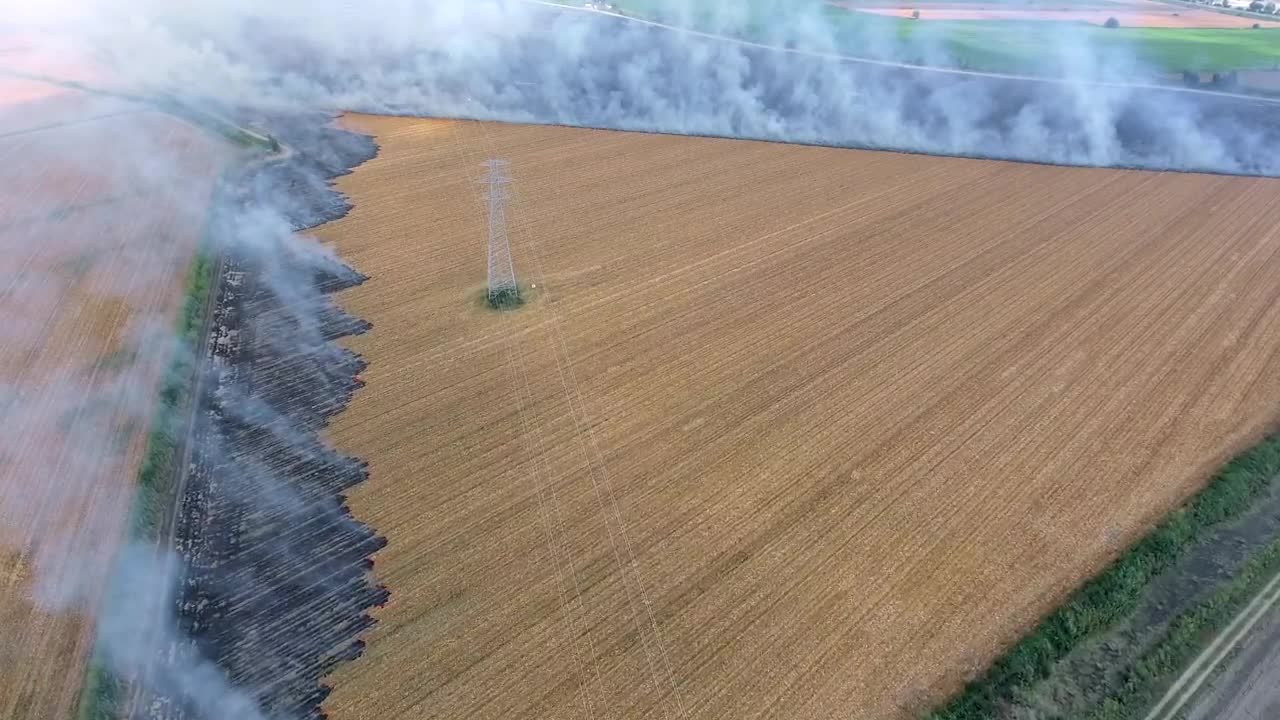 Stock Video Agricultural Burning Fields Live Wallpaper For PC