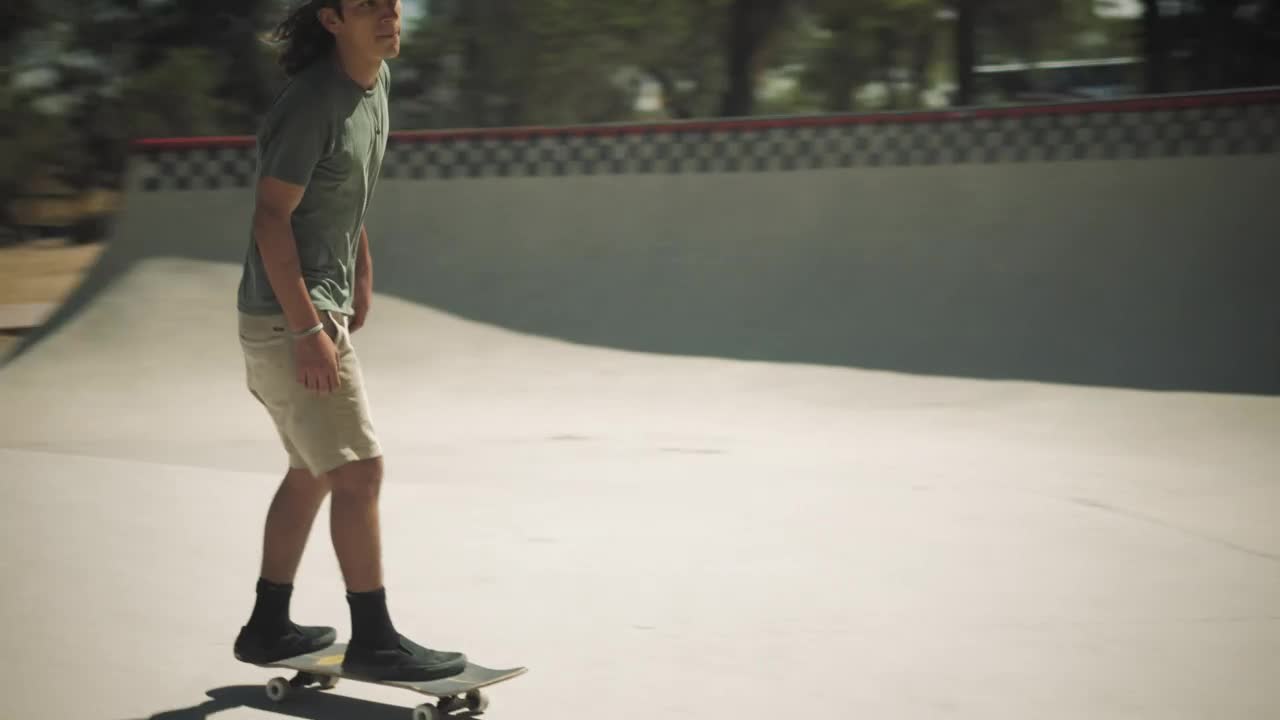 Stock Video A Young Man Skating In The Park Live Wallpaper For PC