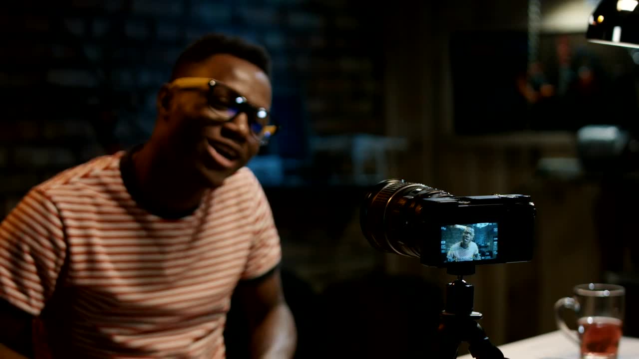 Stock Video A Young Man Recording Himself With A Camera Live Wallpaper For PC