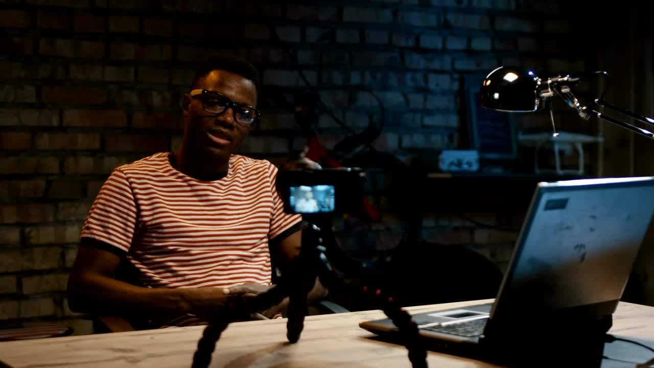 Stock Video A Young Man Filming Himself In The Garage Live Wallpaper For PC