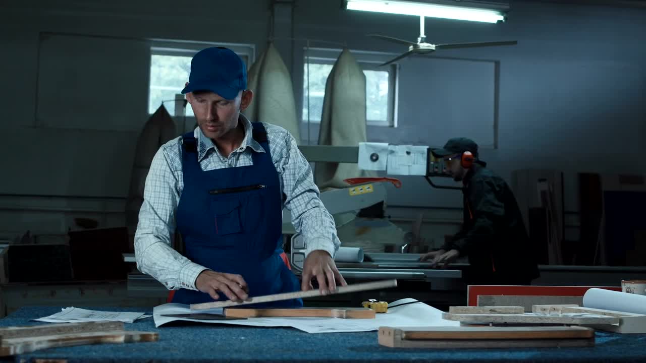 Stock Video A Worker With Tools On The Workshop Live Wallpaper For PC