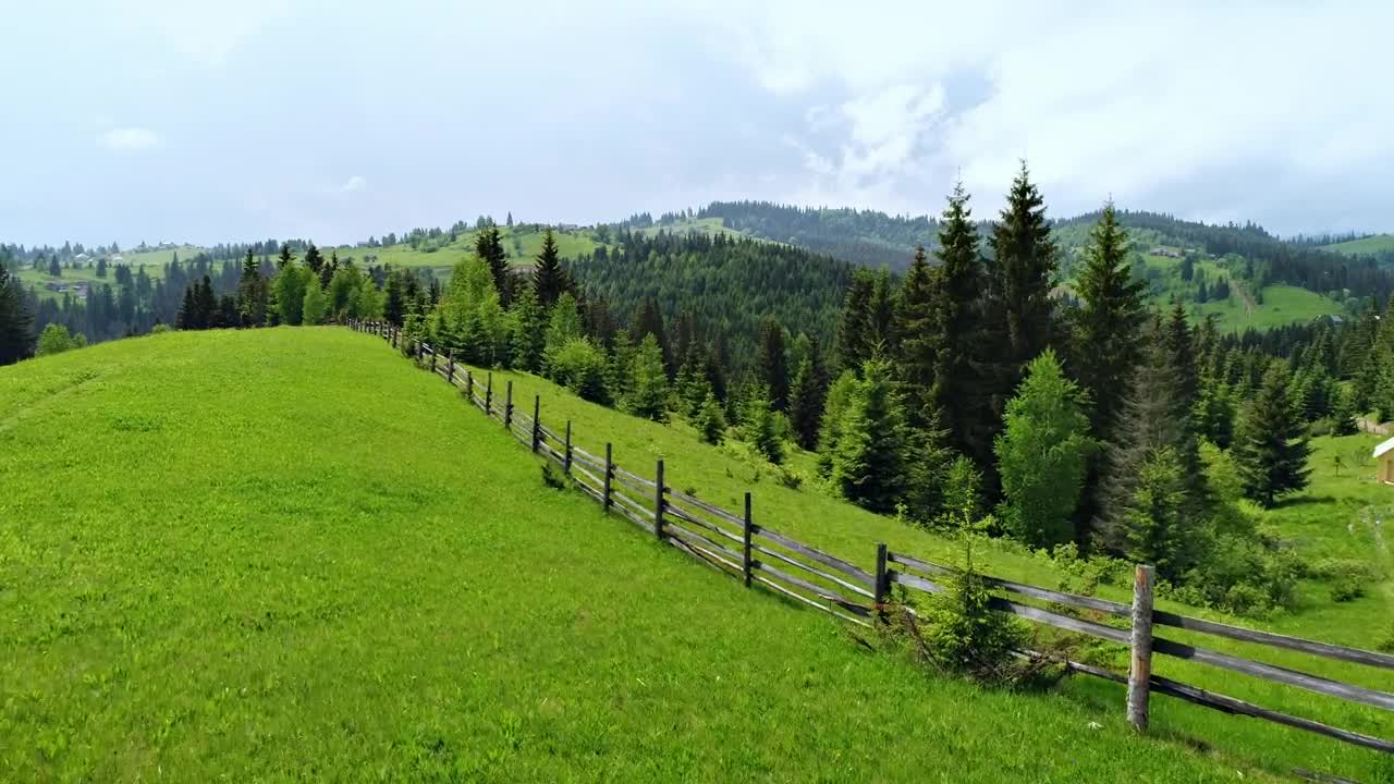 Stock Video A Wooden Fence From A Farm In The Woods Live Wallpaper For PC
