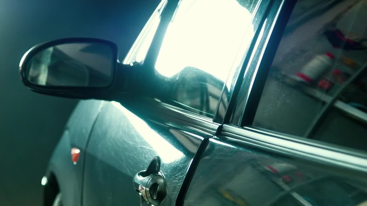 Stock Video A Woman Opens And Enters The Car Live Wallpaper For PC