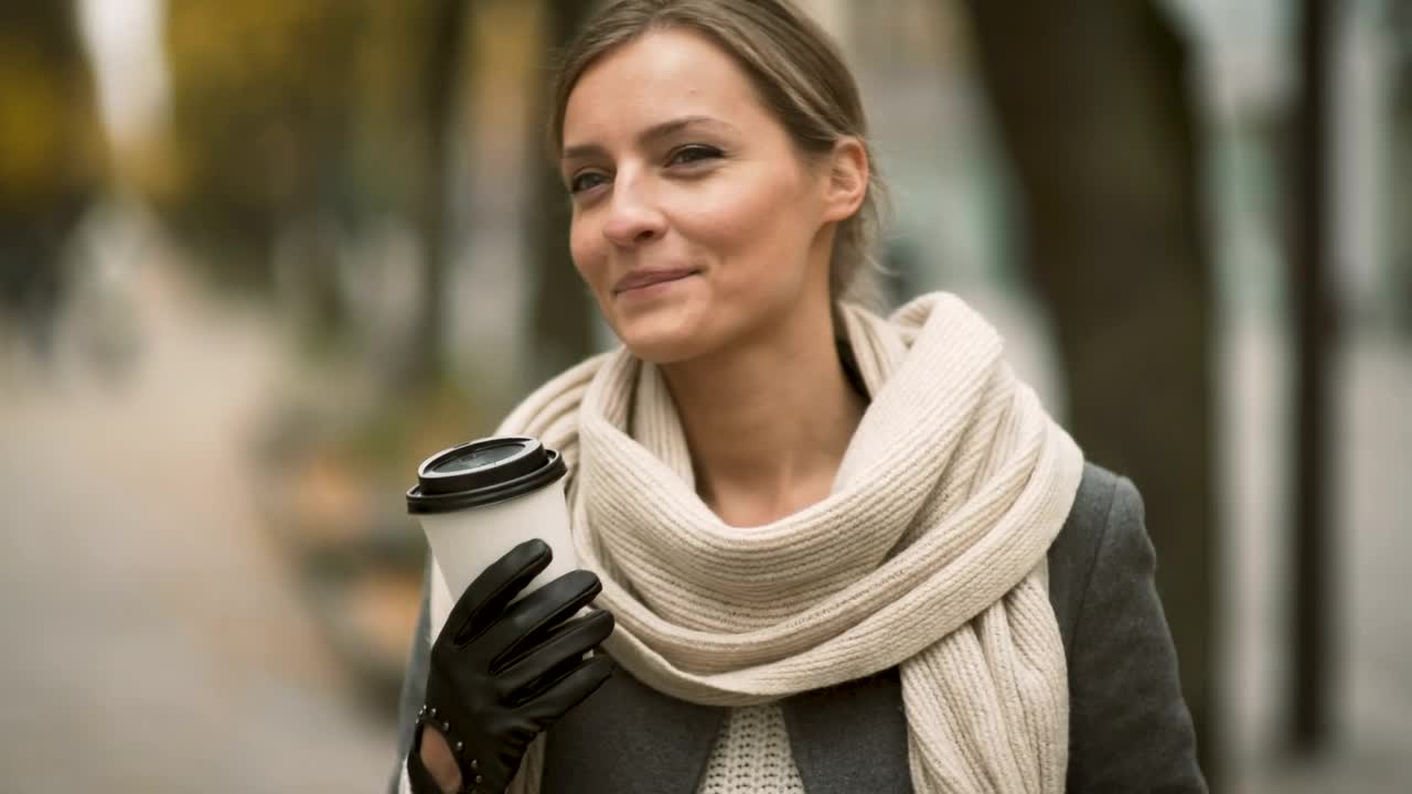 Stock Video A Woman Drinking Coffee Live Wallpaper For PC