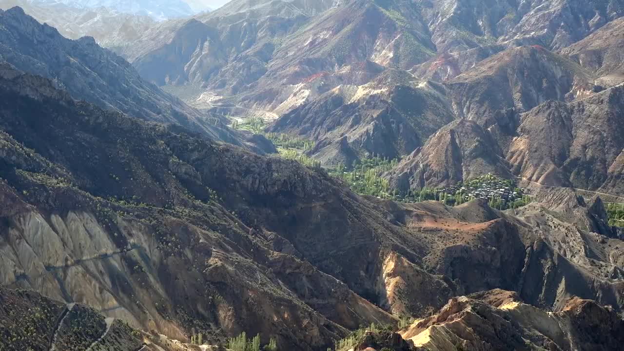 Stock Video A Village Between A Mountainous Valley Live Wallpaper For PC