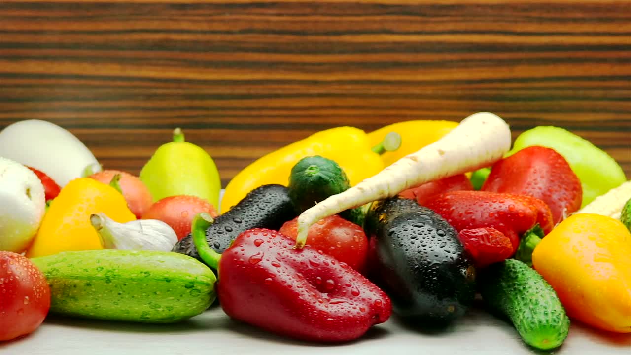 Stock Video A Variety Of Fresh Vegetables Live Wallpaper For PC