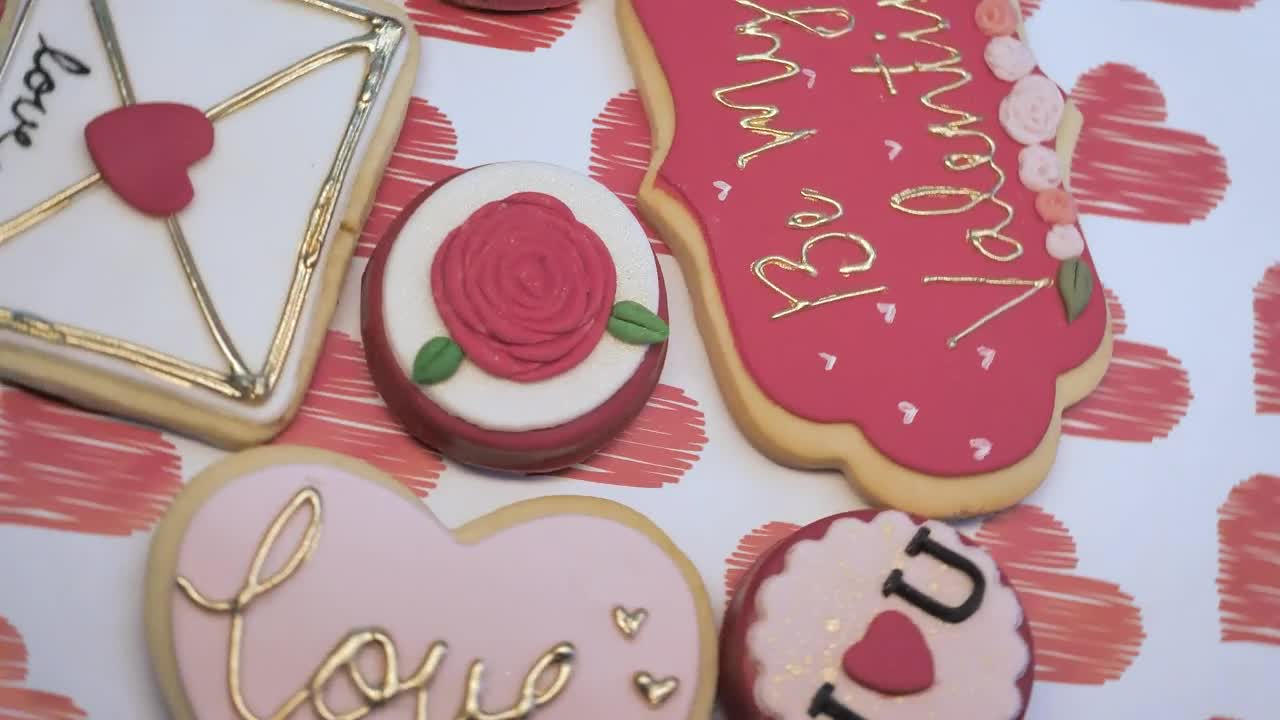 Stock Video A Table With Valentines Desserts Live Wallpaper For PC