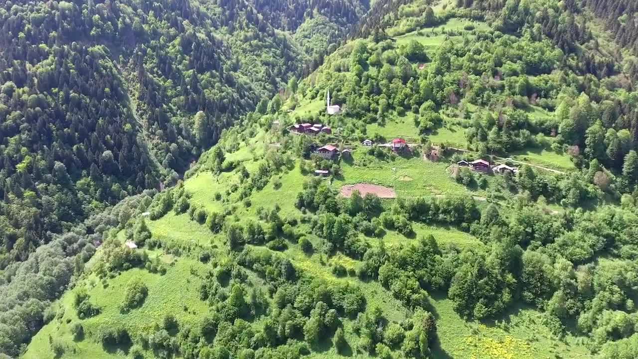 Stock Video A Small Village In The Mountain Live Wallpaper For PC