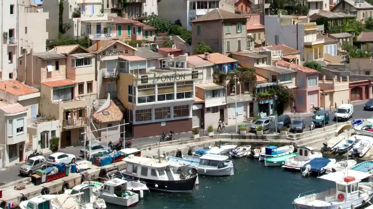 Stock Video A Port On A Sunny Day With Motorboats On The Live Wallpaper For PC