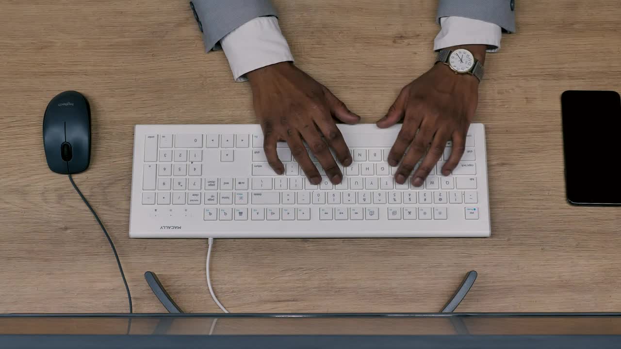 Stock Video A Persons Hands Typing On A Wifi Keyboard Live Wallpaper For PC