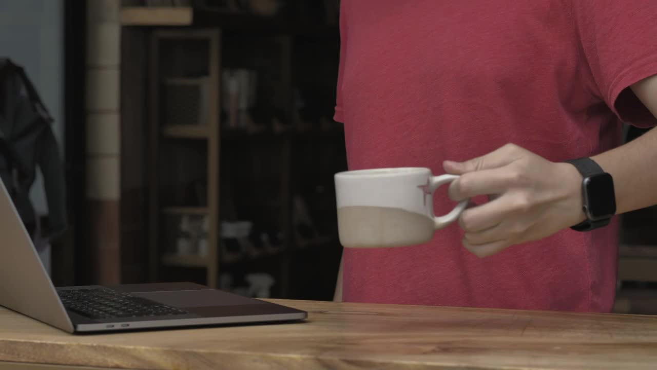 Stock Video A Person Working On A Laptop Close Up Live Wallpaper For PC