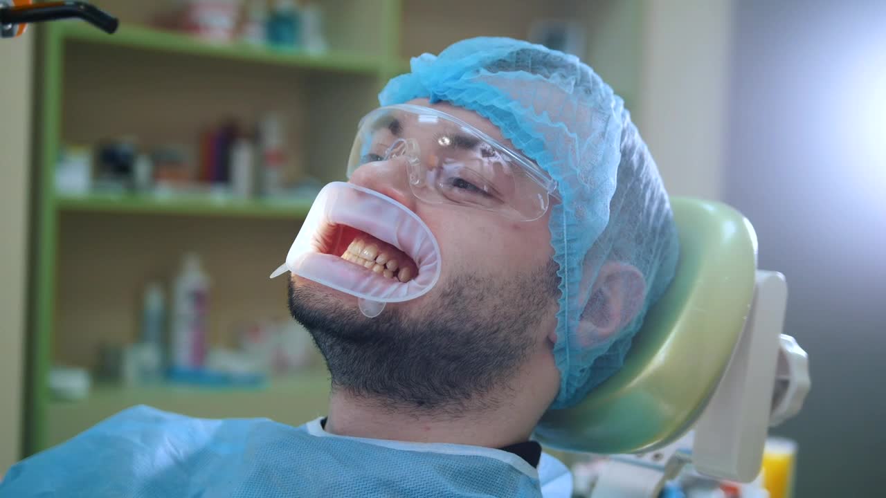 Stock Video A Patient Receiving Dental Treatment Live Wallpaper For PC